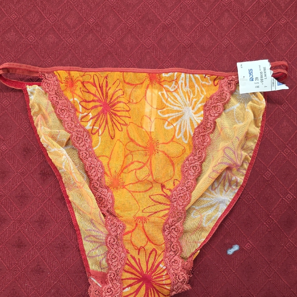 Floral Lace Trim Women's Intimate